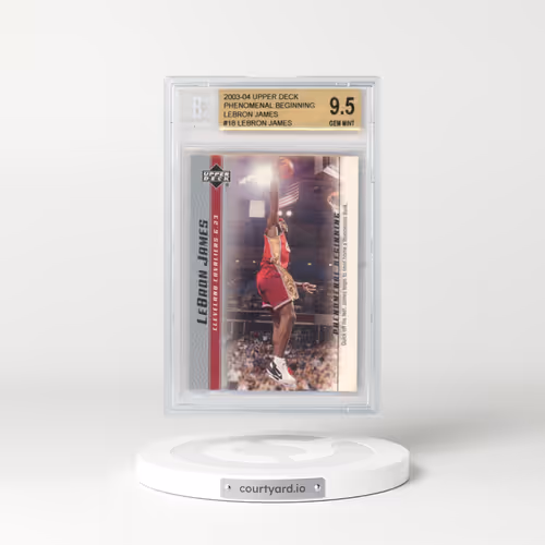 2003 Upper Deck Lebron James Phenomenal Beginnings #18 LeBron James (BGS 9.5 GEM MINT)