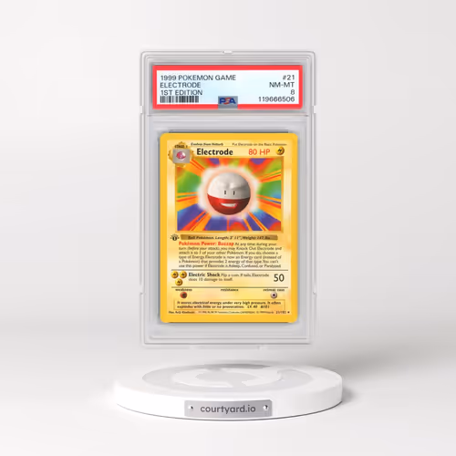1999 Pokémon Game #21 Electrode - 1st Edition (PSA 8 NM-MT)