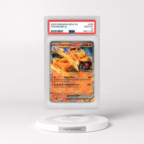 2023 Pokémon Mew EN-151 #006 Charizard EX - Holo (PSA 10 GEM MINT)