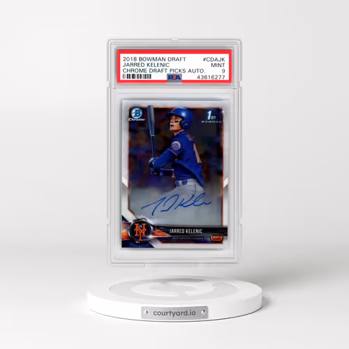 2018 Bowman Draft Chrome Draft Picks Autographs #CDAJK Jarred Kelenic (PSA 9 MINT)