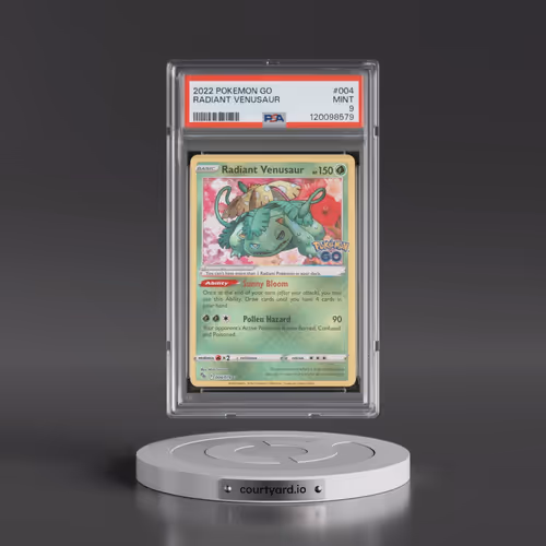 2022 Pokémon Go #004 Radiant Venusaur - Holo (PSA 9 MINT)