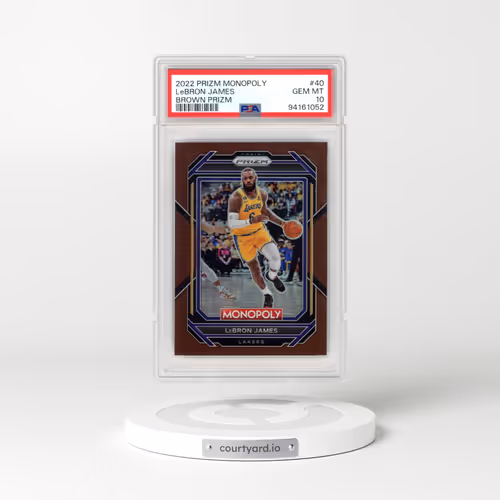 2022 Panini Prizm Monopoly #40 LeBron James - Brown Prizm (PSA 10 GEM MINT)