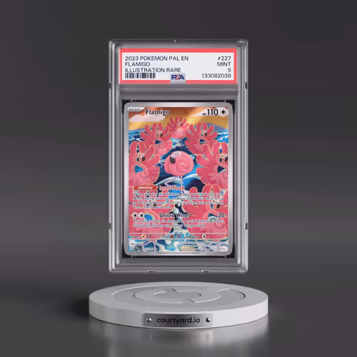 2023 Pokémon Pal EN-Paldea Evolved #227 Flamigo - Illustration Rare (PSA 9 MINT)