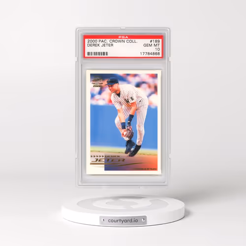 2000 Pacific Crown Collection #189 Derek Jeter (PSA 10 GEM MINT)