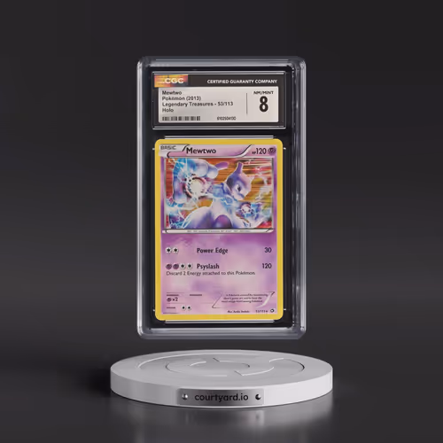 2013 Pokémon Black & White Legendary Treasures #53 Mewtwo - Holo (CGC 8 NM-MT)