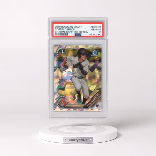 2019 Bowman Draft Chrome Sapphire Edition #BDC125 Corbin Carroll (PSA 10 GEM MINT)