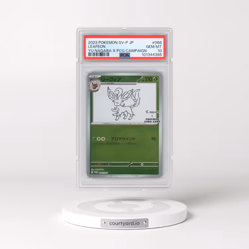 2023 Pokémon SV-P Promo #068 Leafeon - YU Nagaba X Pokemon Card Game Campaign (PSA 10 GEM MINT)