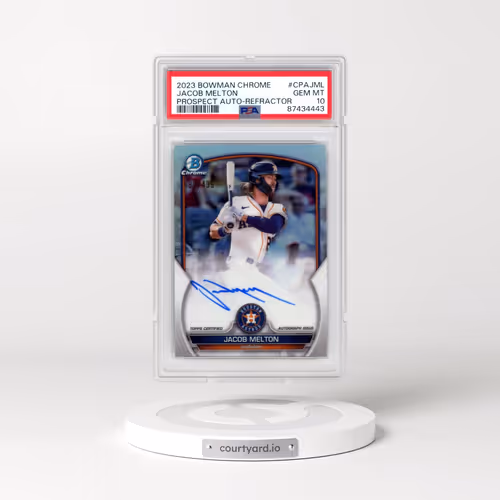 2023 Bowman Chrome Prospect Autographs #CPAJML Jacob Melton - Refractor (PSA 10 GEM MINT)