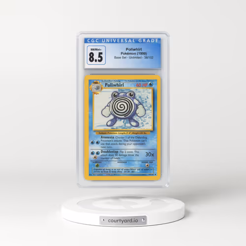 1999 Base Set #38 Poliwhirl (CGC 8.5 NM-MT+)