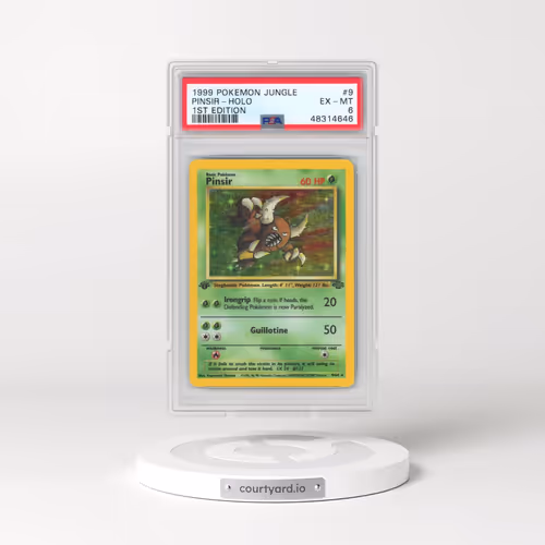 1999 Pokémon Jungle #9 Pinsir - 1st Edition Holo (PSA 6 EX-MT)