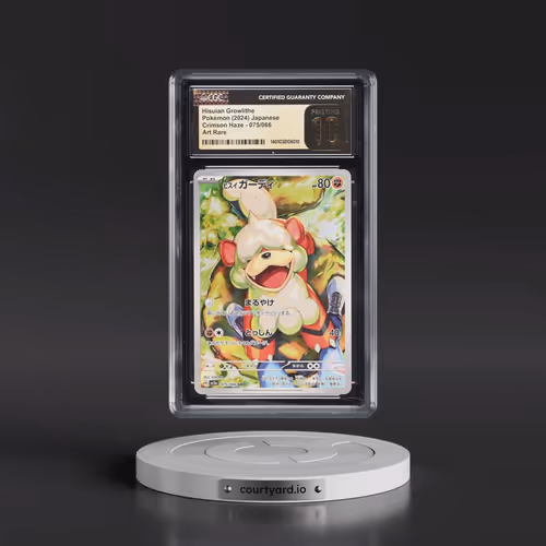 2024 Crimson Haze #075/066 Hisuian Growlithe - Art Rare Holo (CGC 10 PRISTINE)