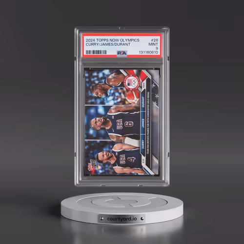 2024 Topps Now Olympic Games #26 Kevin Durant/LeBron James/Steph Curry (PSA 9 MINT)