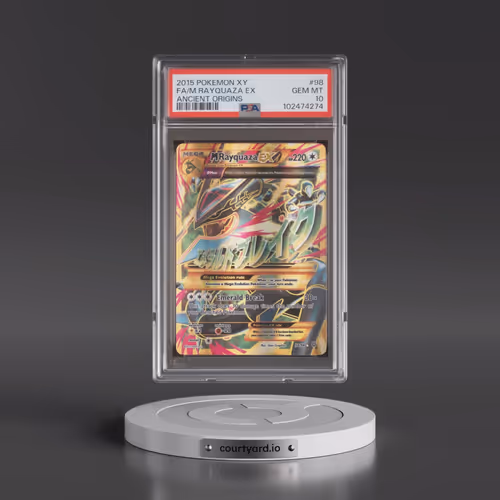 2015 Pokémon XY Ancient Origins #98 M Rayquaza EX - Holo Full Art (PSA 10 GEM MINT)
