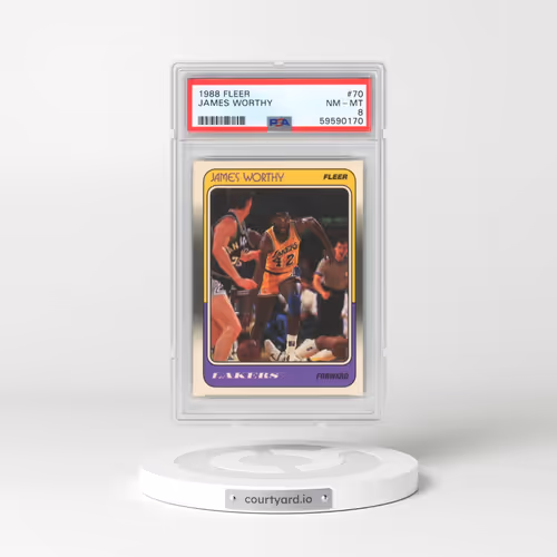1988 Fleer #70 James Worthy (PSA 8 NM-MT)