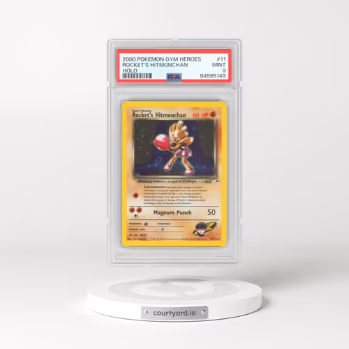 2000 Pokémon Gym Heroes #11 Rocket's Hitmonchan - Holo (PSA 9 MINT)