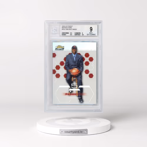 2002 Finest #182 Dwyane Wade - Refractor (BGS 9 MINT)