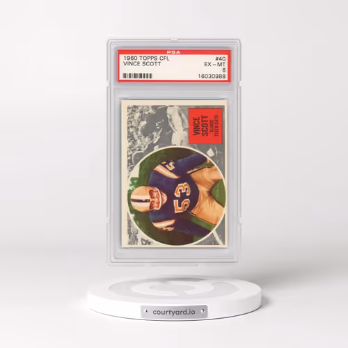 1960 Topps CFL #40 Vince Scott (PSA 6 EX-MT)