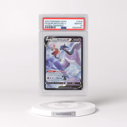 2022 Pokémon Sword & Shield Astral Radiance #TG16 Galarian Articuno V - Holo Full Art (PSA 10 GEM MINT)