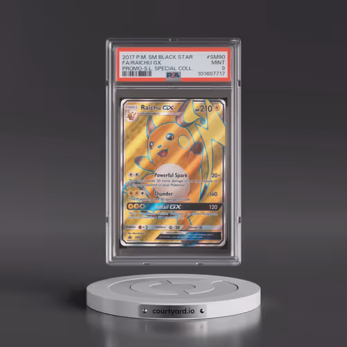 2017 Pokémon SM Black Star Promo #SM90 Raichu GX - Holo Full Art Shining Legends Special Collection