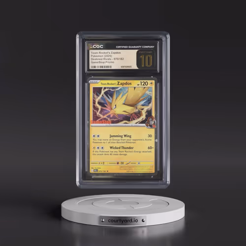 2025 Pokémon Dri EN-Destined Rivals #070 Team Rocket's Zapdos - Gamestop Exclusive (CGC 10 PRISTINE)