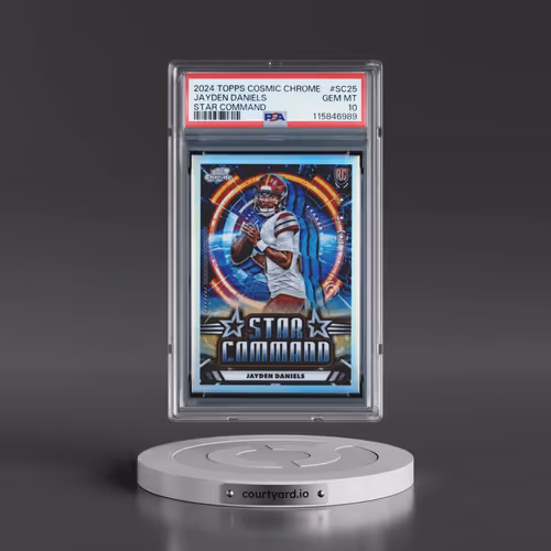 2024 Topps Cosmic Chrome Star Command #SC25 Jayden Daniels (PSA 10 GEM MINT)