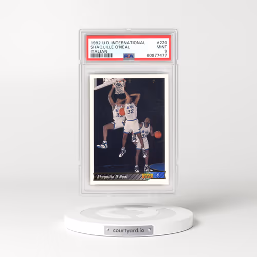 1992 Upper Deck International #220 Shaquille O'Neal - Italian (PSA 9 MINT)