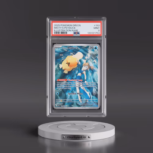2025 Pokémon Dri EN-Destined Rivals #193 Misty's Psyduck - Illustration Rare (PSA 9 MINT)