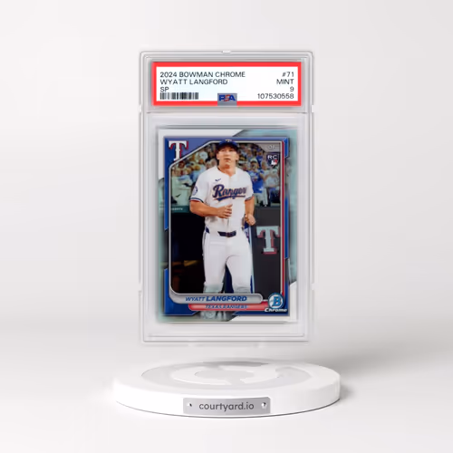 2024 Bowman Chrome #71 Wyatt Langford - SP (PSA 9 MINT)