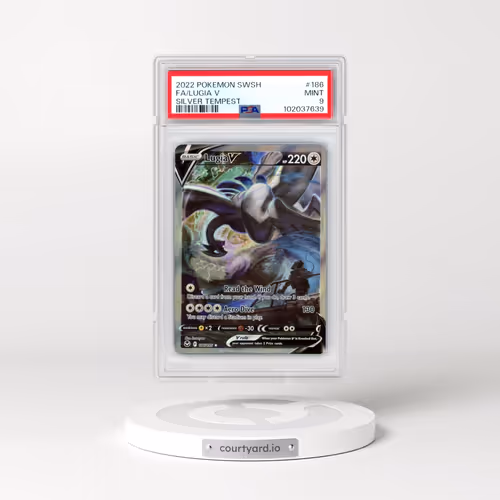 2022 Pokémon Sword & Shield Silver Tempest #186 Lugia V - Holo Full Art (PSA 9 MINT)