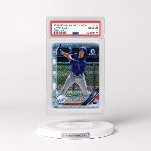2019 Bowman Mega Box Chrome #130 Gavin Lux (PSA 10 GEM MINT)