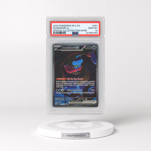 2024 Pokémon Sfa EN-Shrouded Fable #091 Munkidori EX - Holo Special Illustration Rare (PSA 10 GEM MINT)