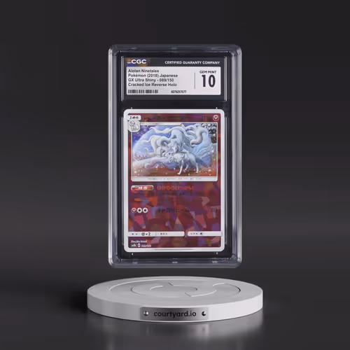 2018 GX Ultra Shiny #089/150 Alolan Ninetales - Reverse Holo Cracked Ice (CGC 10 GEM MINT)