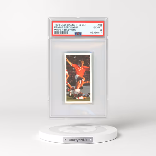 1993 Geo. Bassett & Co. Ltd World Beaters #18 Dennis Bergkamp (PSA 6 EX-MT)