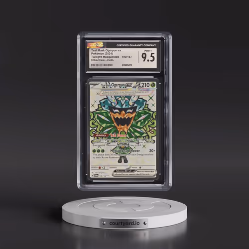 2024 Twilight Masquerade - TWM EN #190/167 Teal Mask Ogerpon ex - Ultra Rare Holo (CGC 9.5 MINT+)