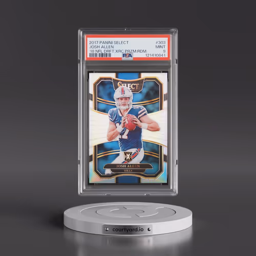 2017 Panini Select '18 NFL Draft Xrc Prizm Redemption #303 Josh Allen (PSA 9 MINT)