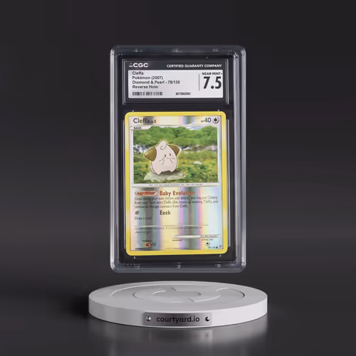 2007 Diamond & Pearl #78/130 Cleffa - Reverse Holo (CGC 7.5 NM+)