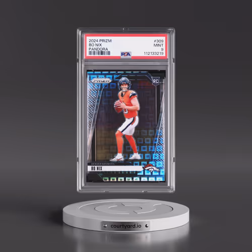 2024 Panini Prizm #309 Bo Nix - Pandora (PSA 9 MINT)