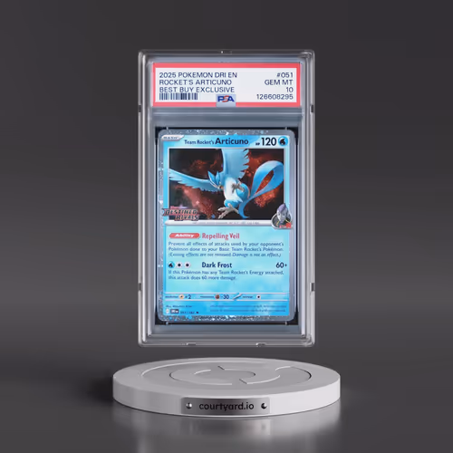 2025 Pokémon Dri EN-Destined Rivals #051 Team Rocket's Articuno - Best Buy Exclusive (PSA 10 GEM MIN