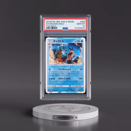 2018 Pokémon Sun & Moon Tag Bolt #028 Gyarados - Holo (PSA 10 GEM MINT)