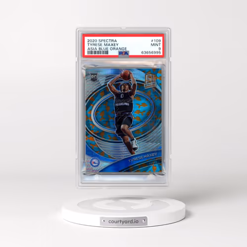 2020 Panini Spectra #109 Tyrese Maxey - Asia Blue Orange (PSA 9 MINT)