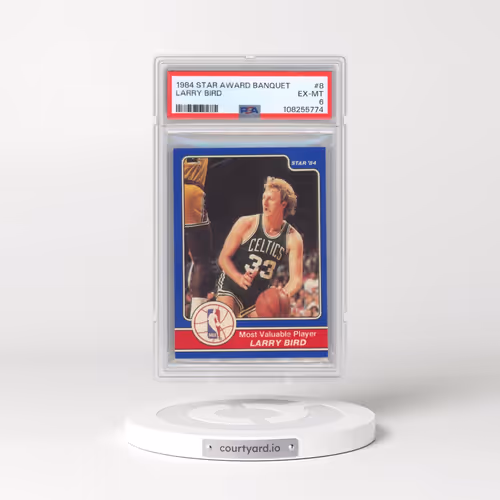 1984 Star Award Banquet #8 Larry Bird (PSA 6 EX-MT)