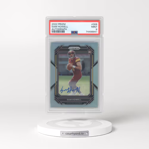 2022 Panini Prizm #306 Sam Howell - Autograph (PSA 9 MINT)
