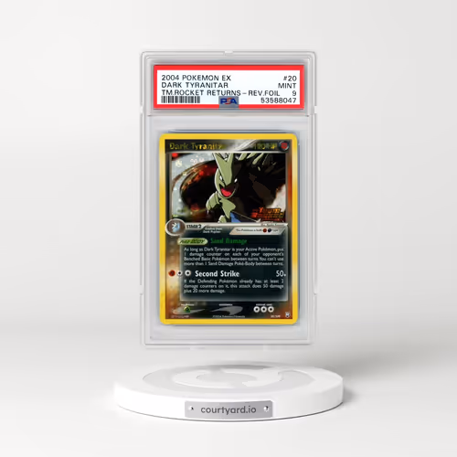 2004 Pokémon EX Team Rocket Returns #20 Dark Tyranitar - Reverse Foil (PSA 9 MINT)
