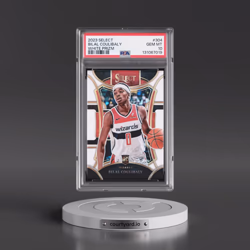 2023 Panini Select #304 Bilal Coulibaly - White Prizm (PSA 10 GEM MINT)