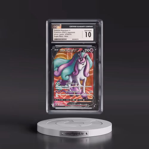 2021 Silver Lance #074/070 Galarian Rapidash V - Super Rare Holo (CGC 10 GEM MINT)