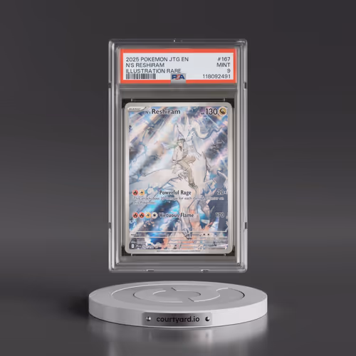 2025 Pokémon Jtg EN-Journey Together #167 N's Reshiram - Illustration Rare (PSA 9 MINT)
