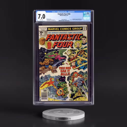 Fantastic Four #183 CGC 7.0 White Pages (Marvel Comics, 6/77) - Universal