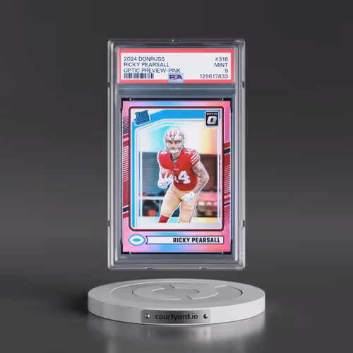 2024 Panini Donruss #318 Ricky Pearsall - Optic Preview-Pink (PSA 9 MINT)