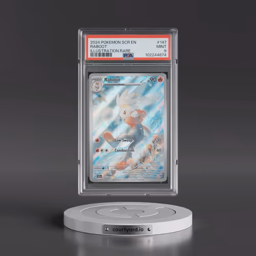 2024 Pokémon Scr EN-Stellar Crown #147 Raboot - Illustration Rare (PSA 9 MINT)