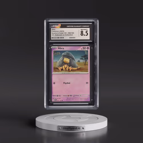 2023 Scarlet & Violet 151 - MEW EN #063/165 Abra - 151 Alakazam ex Collection (Cosmos Holo) (CGC 8.5